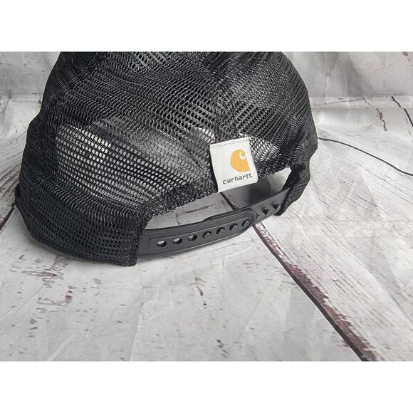 Carhartt Est. 1889 Patch Hat Mens Snapback Black Mesh Back Truck Hat - Picture 4 of 8
